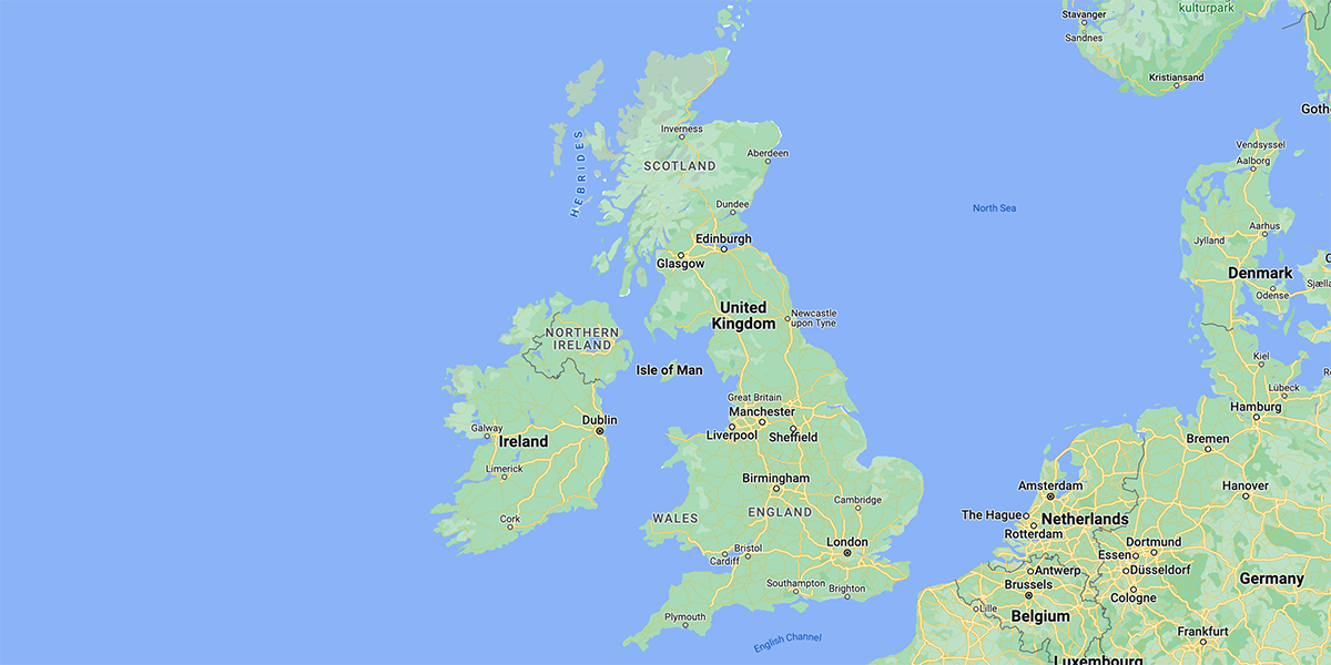 Map of the United Kingdom