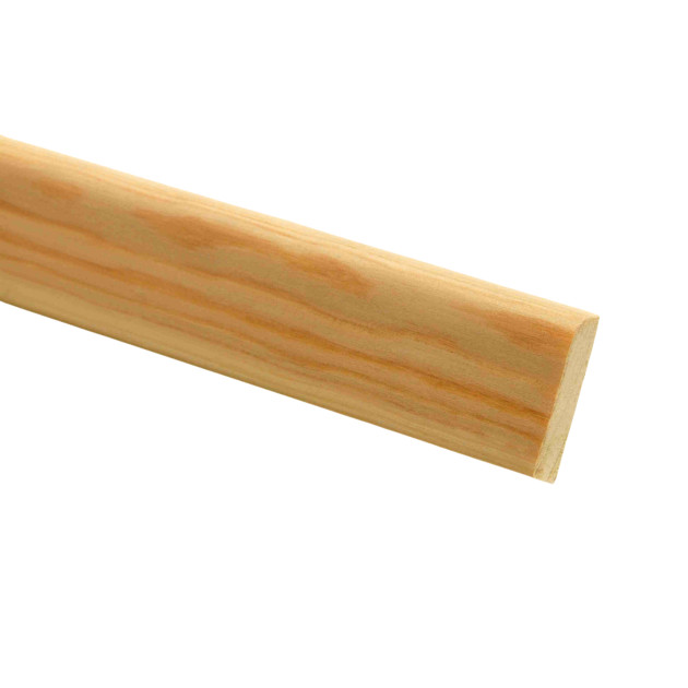 D Shape Panel 20 Pine Flat D-Shape Mouldings 8 x 34 x 2400mm | Richard Burbidge